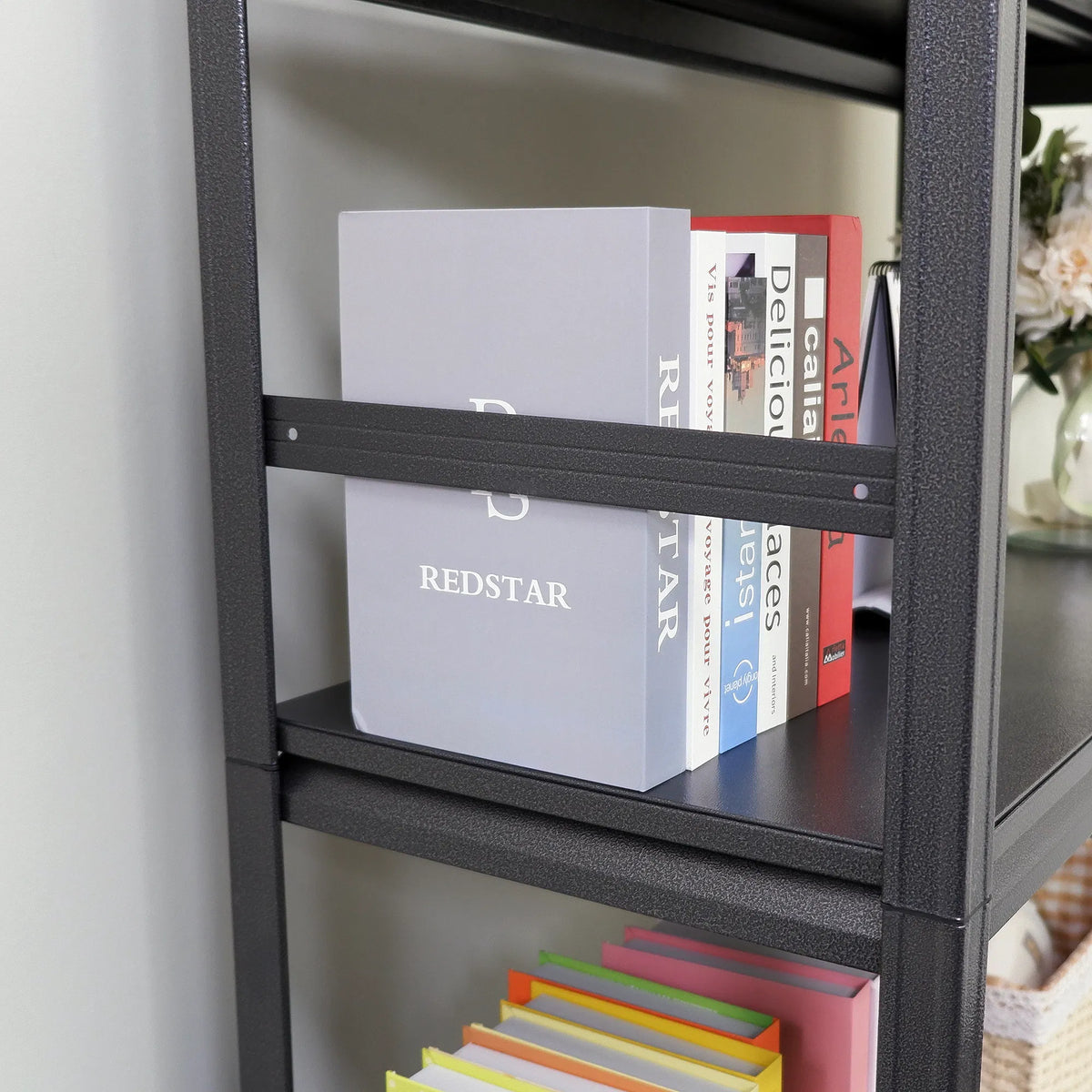 H72 * W35.4 * D15.7 Storage Shelves 5 Tier Heavy Duty Metal Shelving Unit - Image 4