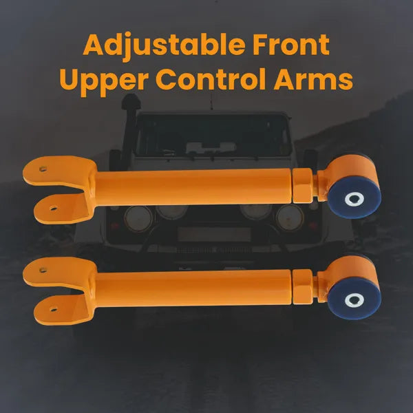 Front Upper Adjustable Control Arms Set 0 8'' Lift for 1997 06 Jeep Wrangler TJ - Image 2