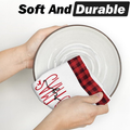 Red Black Snowman Christmas Kitchen Towels Set Of 4 18x26 Inch