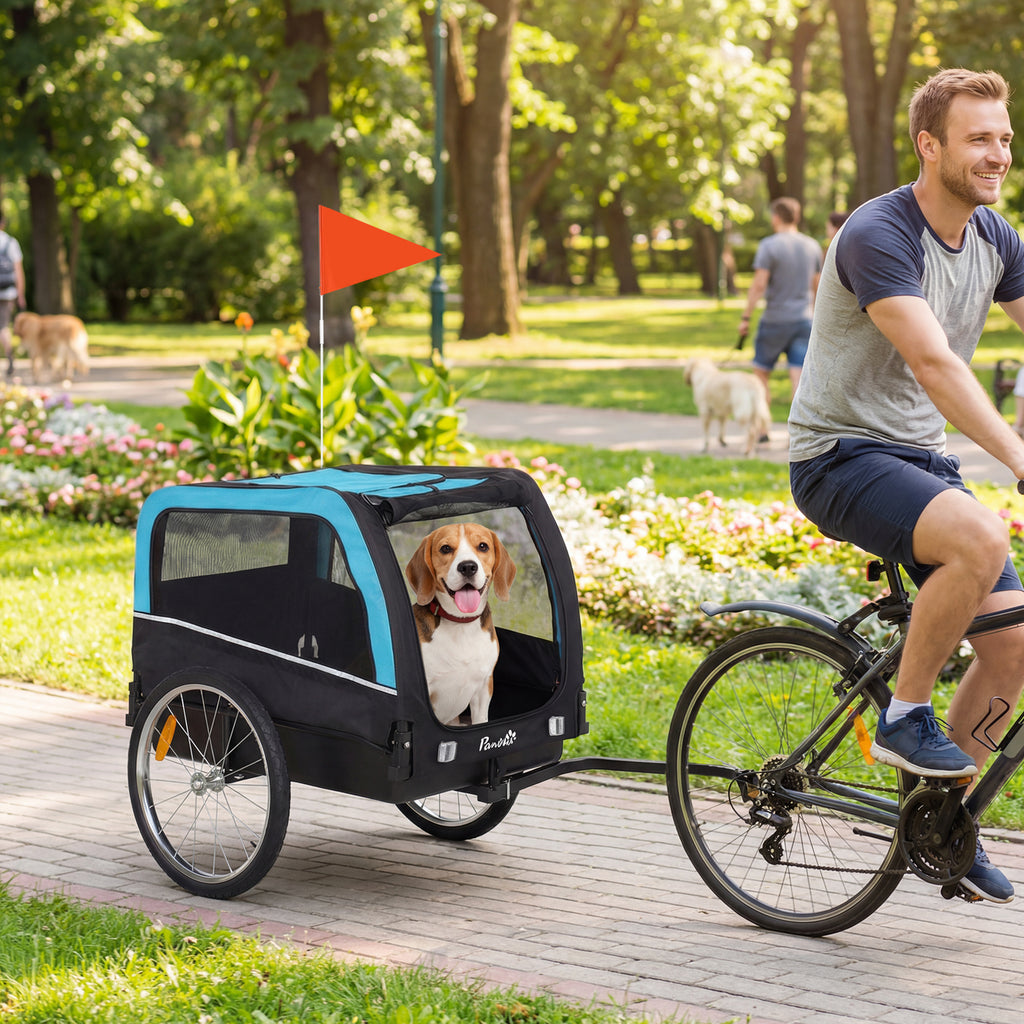 dog bike trailer pet cart main view