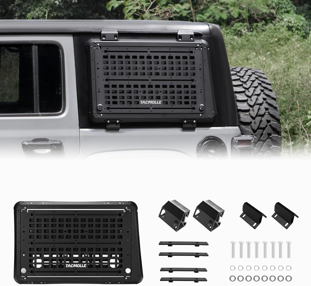 Side Window MOLLE Panel W Drop down Workbench For Wrangler JL 4 Drs L - Image 3