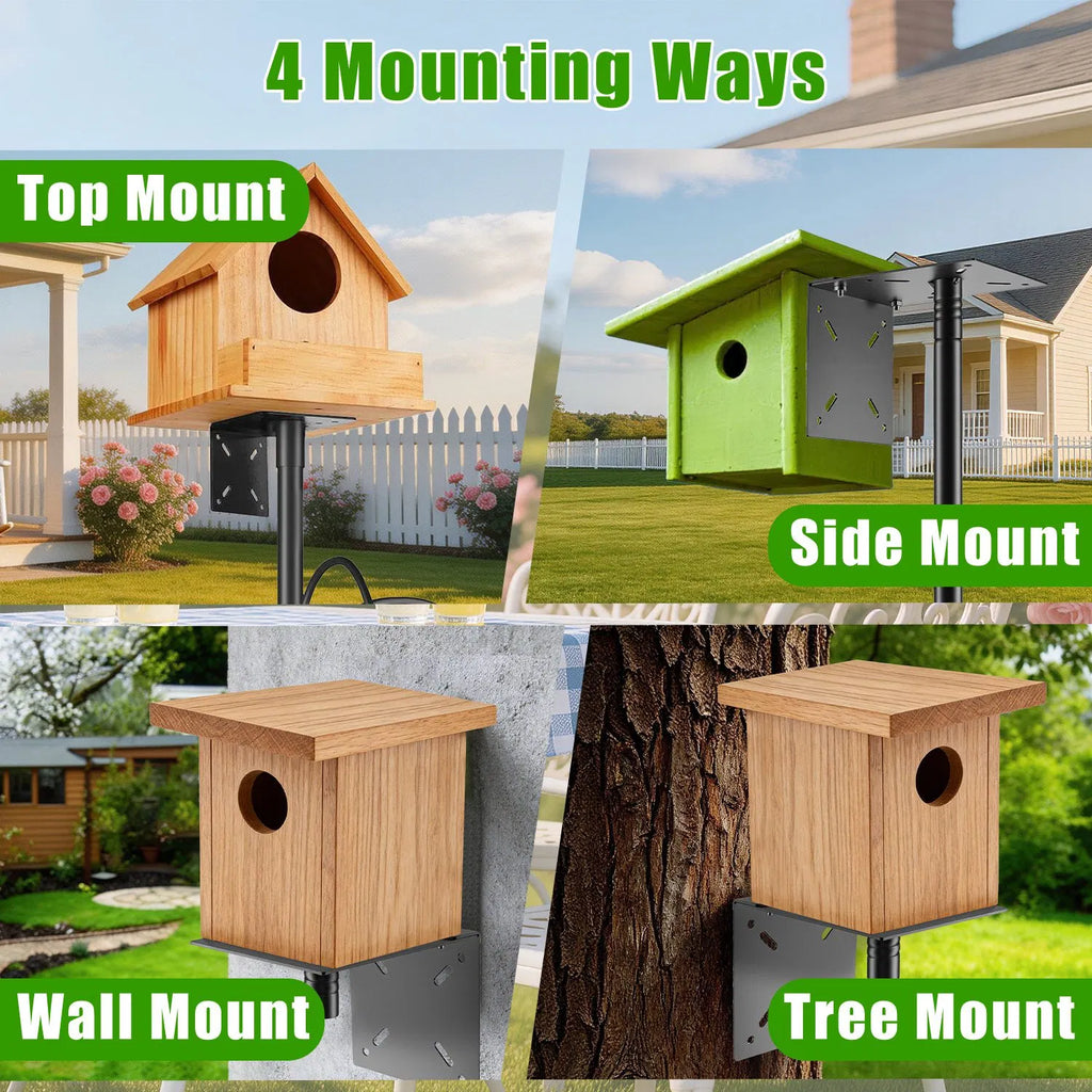 94Inch Squirrel Proof Bird Feeder Pole Heavy Duty Bird House Pole Outdoor Bird - Image 3