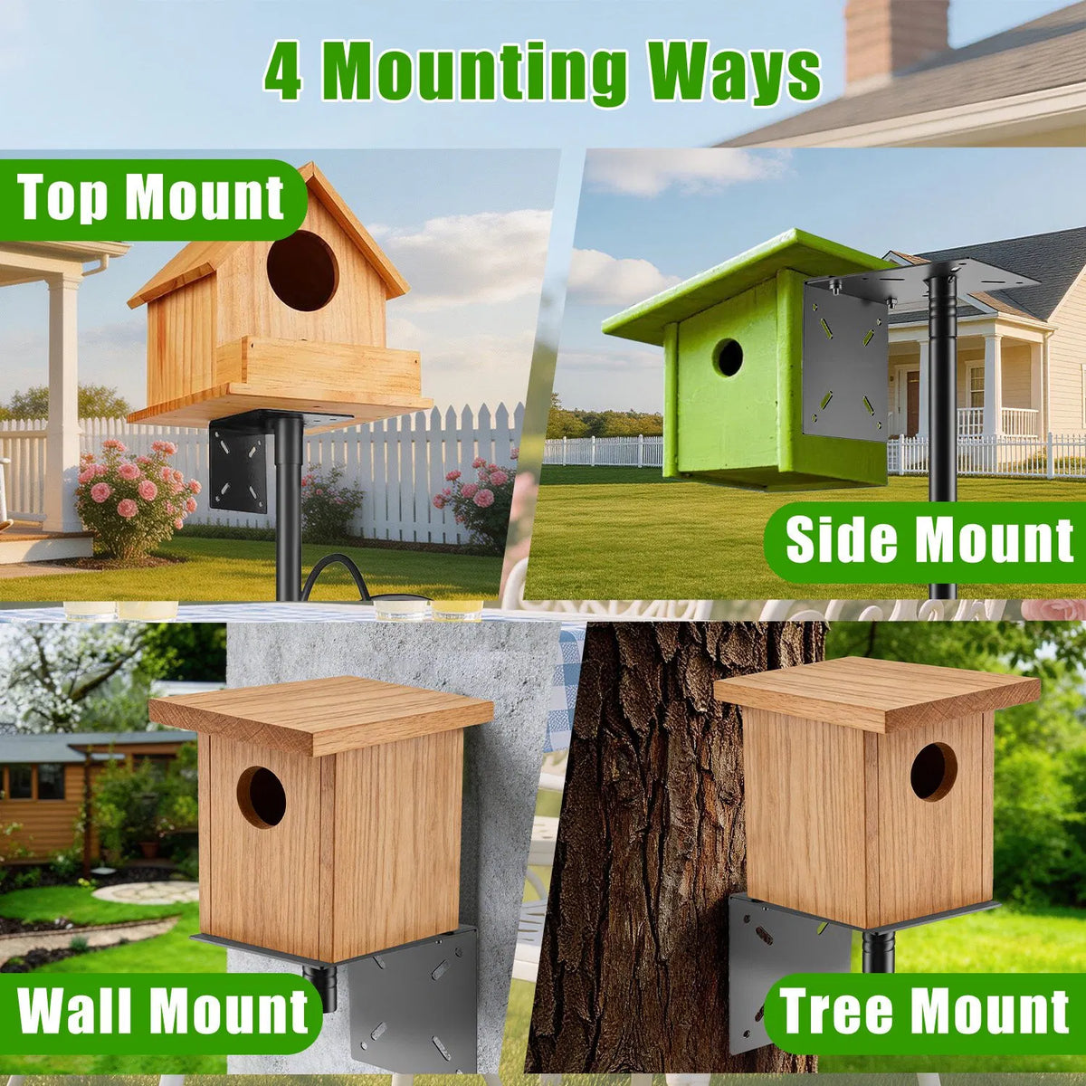 94Inch Squirrel Proof Bird Feeder Pole Heavy Duty Bird House Pole Outdoor Bird - Image 3