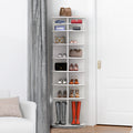 8-Tier Rotating Shoe Rack Tower 360 Degree Spinning Organizer - Main Front View