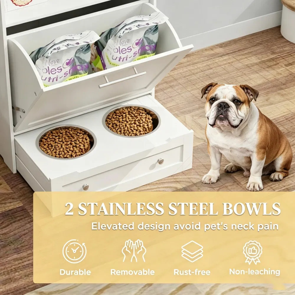 Pet Feeder Station Storage Cabinet - Image 2