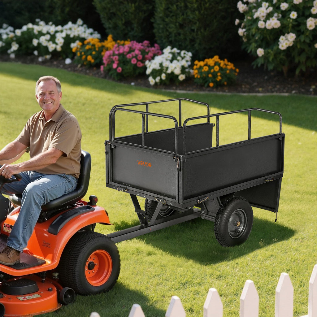 600-lb steel dump cart 17 cu ft product detail