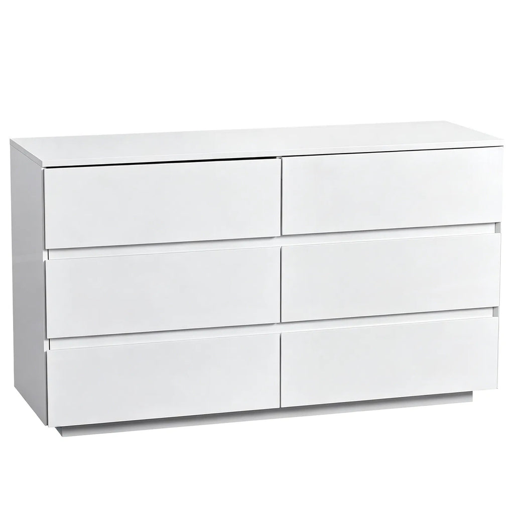 Handle Free 6 Drawer Storage Cabinet Chest of Drawers with USB Powered RGB LED - Image 4