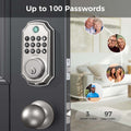 Keyless Entry Door Lock With Handle App Controlled Front Door Lock Set With