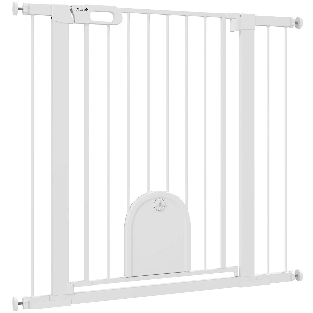 30" 41" Extra Wide Pet Gate Barrier with Small Door 35"H Dog Gate with Safety