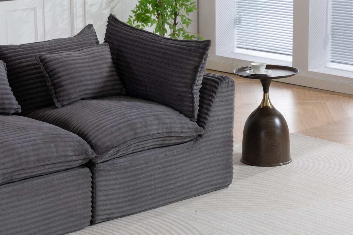 74.8" Width Cloud Couch Oversized Modular Sectional Sofa True Relax Comfy