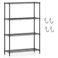4 Tier Heavy Duty Metal Wire Shelving Unit 1000 lbs Capacity Adjustable Storage Rack - Image 10