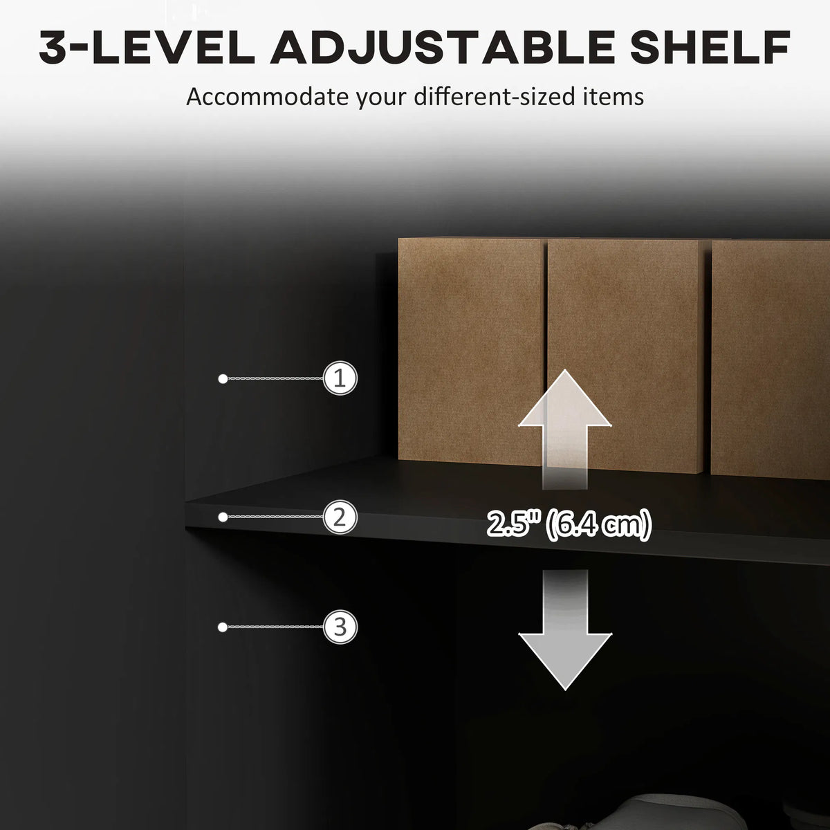 Modern Kitchen Storage Cabinet Sideboard Buffet Cabinet with Adjustable - Image 5