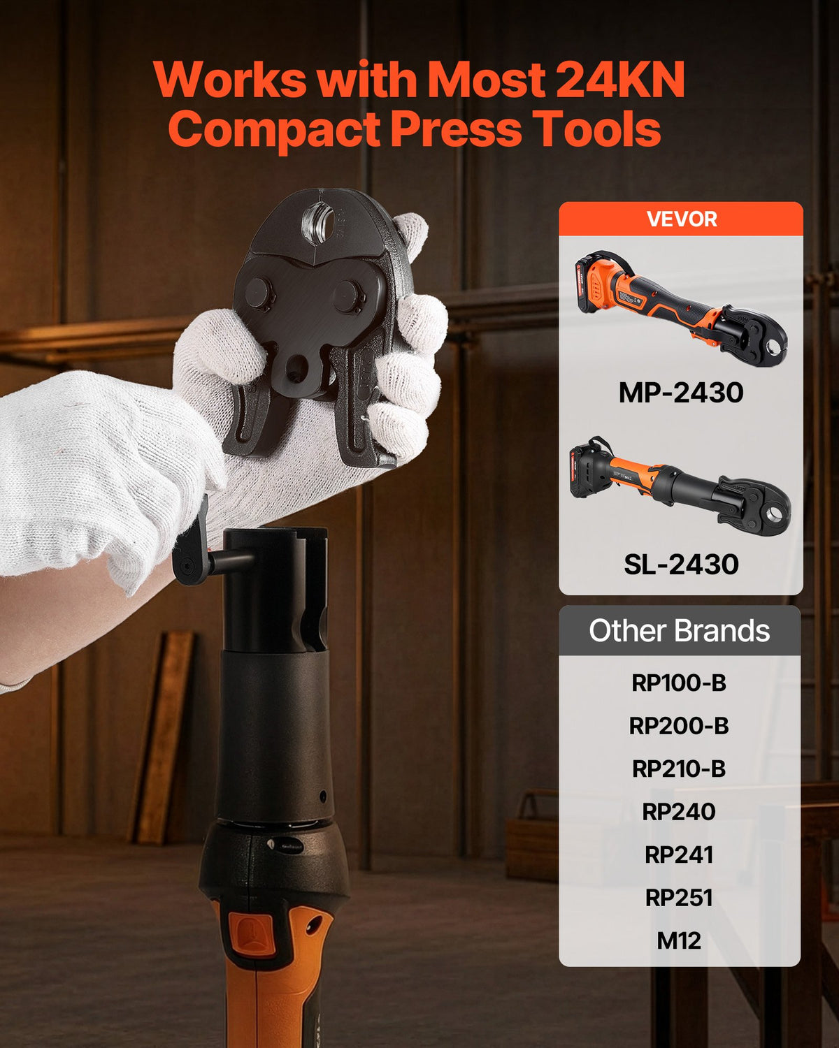 1/2" ProPress Jaw For Compact Series Press Tools 52 HRC Hardened Steel - Image 4