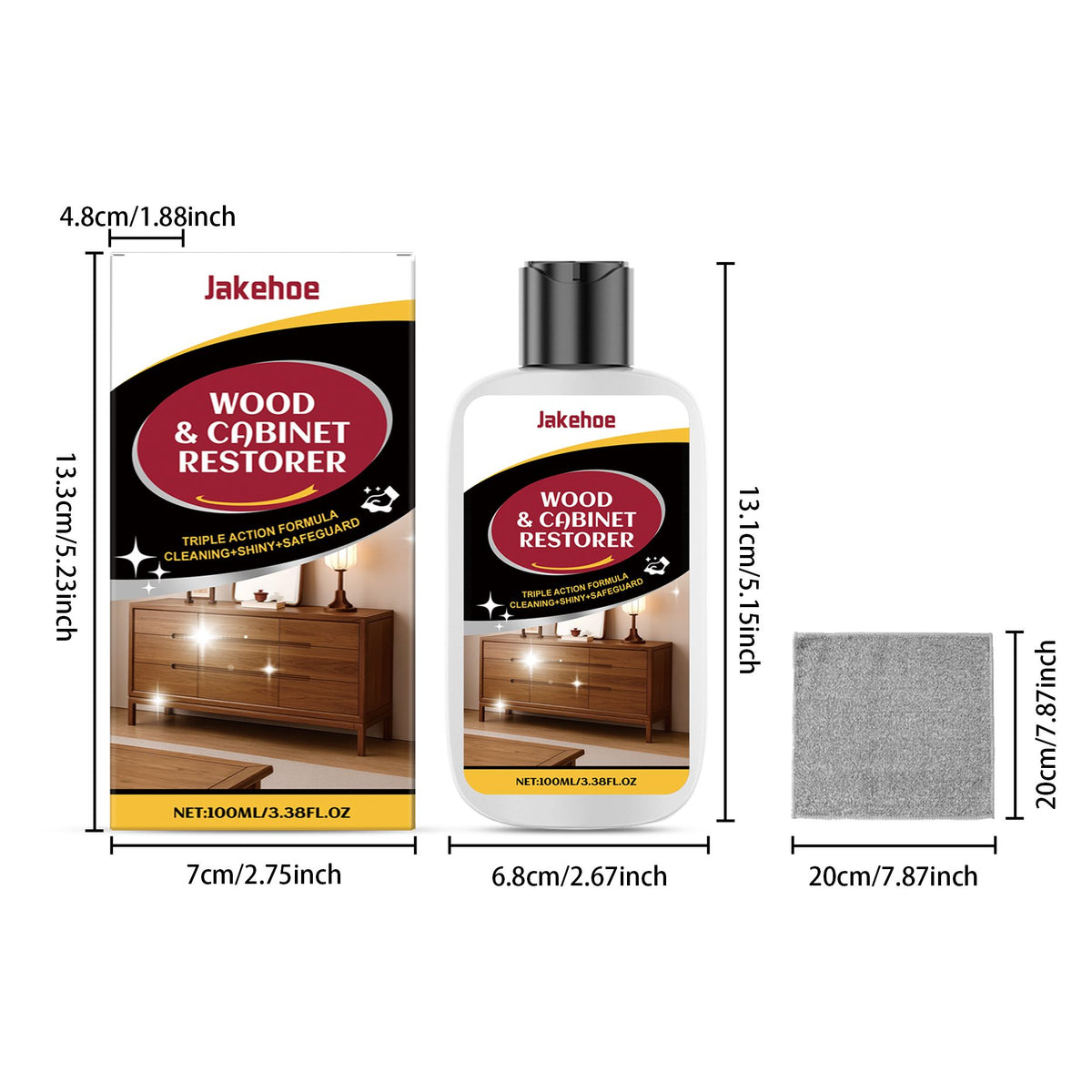 JAKEHOE Wood and Cabinet Restorer Kit 1set Kit - Image 4