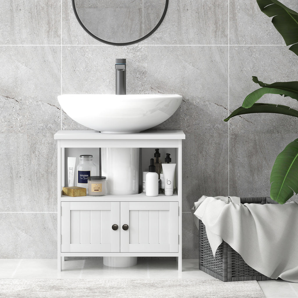 Pedestal Sink Storage Cabinet Bathroom Under With Doors And Open Shelf Vanity - Dimensions and Specifications