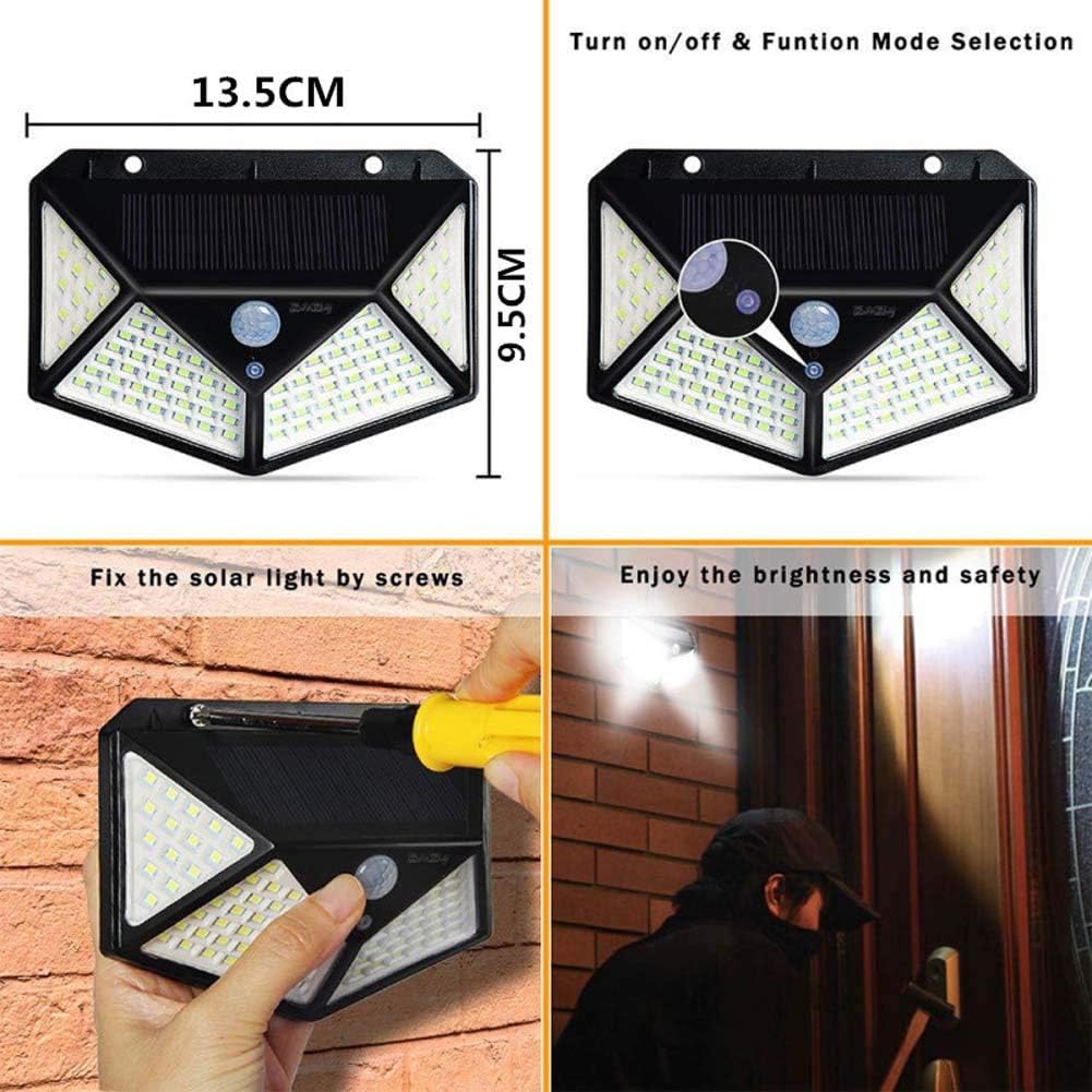 Aolyty Solar Lights Outdoor Motion Sensor Wall Light 3 Lighting Modes IP65 - Image 4