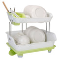 2-tier dish drying rack cutlery product angle 9