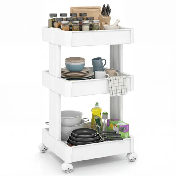 3 Tier DIY Rolling Storage Cart 15.5 X 14.5 X 30 With Detachable Ventilated - Image 5