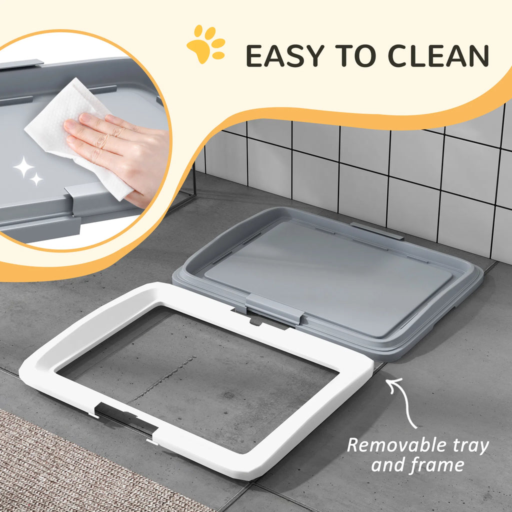 25" x 19" Pee Pad Holder Dog Potty Tray for Indoor Outdoor Easy to Clean Dog