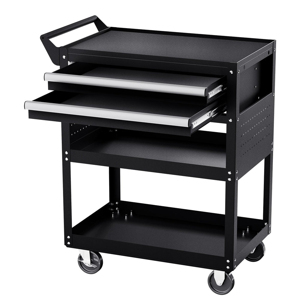 5 Tier Tool Cart With Wheels 400 Lbs Load Capacity Rolling Work Cart