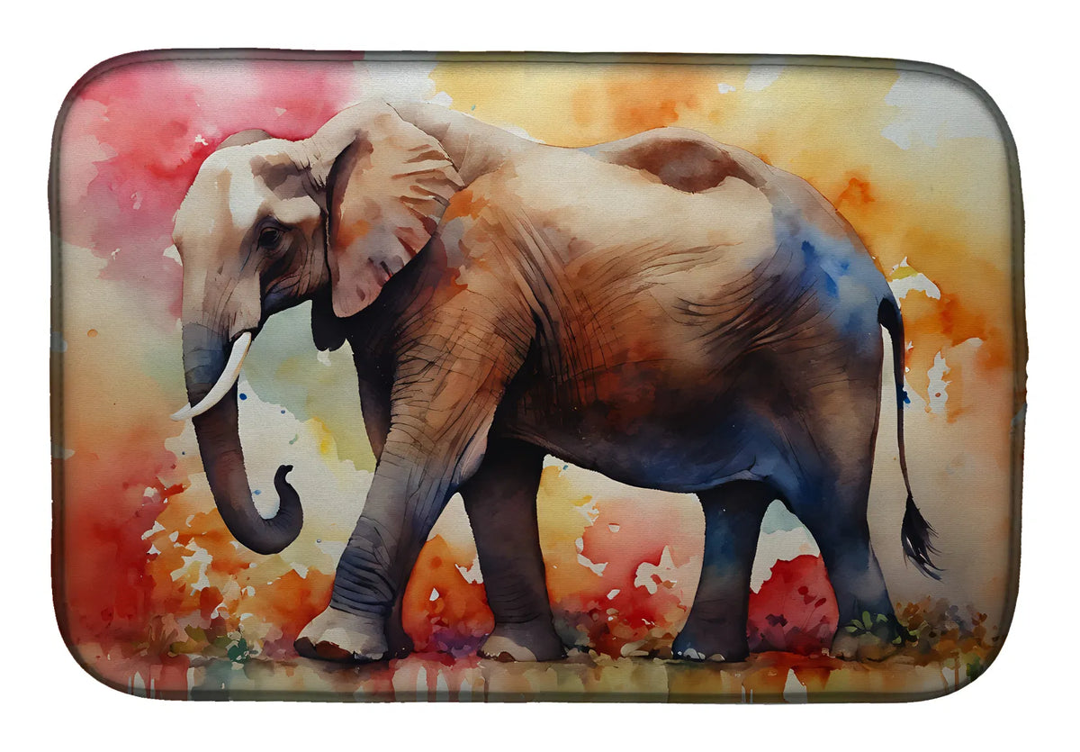 Elephant Dish Drying Mat Absorbent Dish Drying Mat Pad for Kitchen Counter Dish