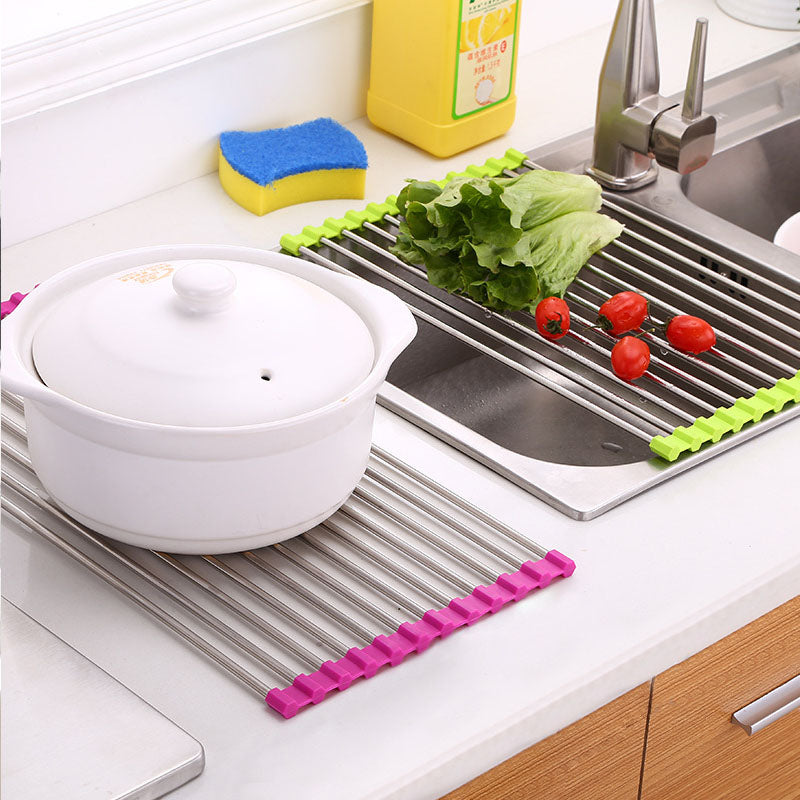 sink bowl rack stainless steel product angle 6