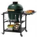 metal outdoor grill prep table and BBQ cart product view 1