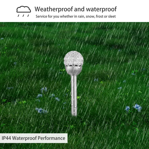 Solarek 3 Pcs Outdoor Solar Lights IP44 Waterproof Ball RGB Light Garden Decor - Image 4