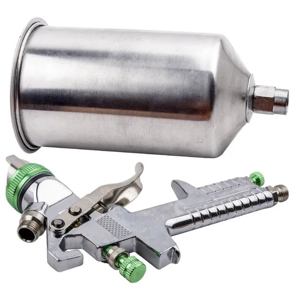 2.5mm HVLP Feed Car Air Spray Gun Kit W/ Regulator Gauge Paint Sprayer - Image 4