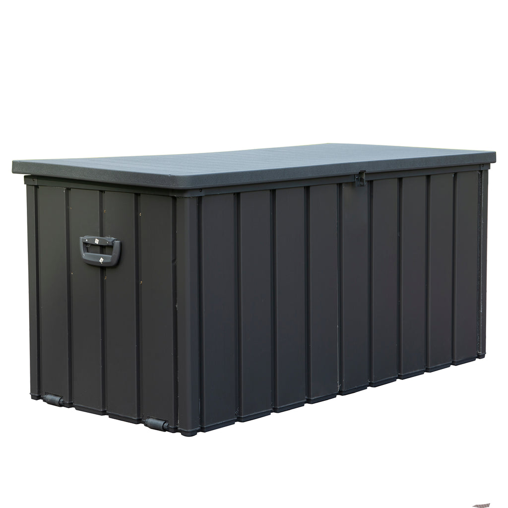 150-gallon resin outdoor deck storage box product view 2