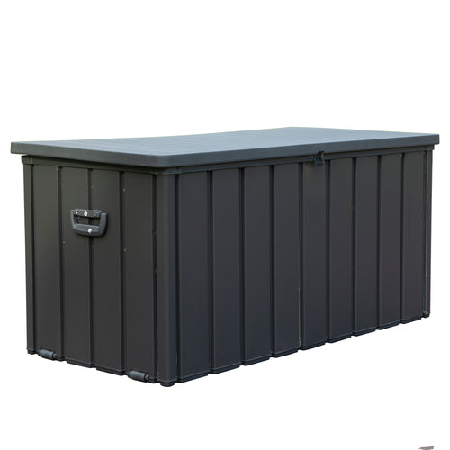 150-gallon resin outdoor deck storage box product view 2