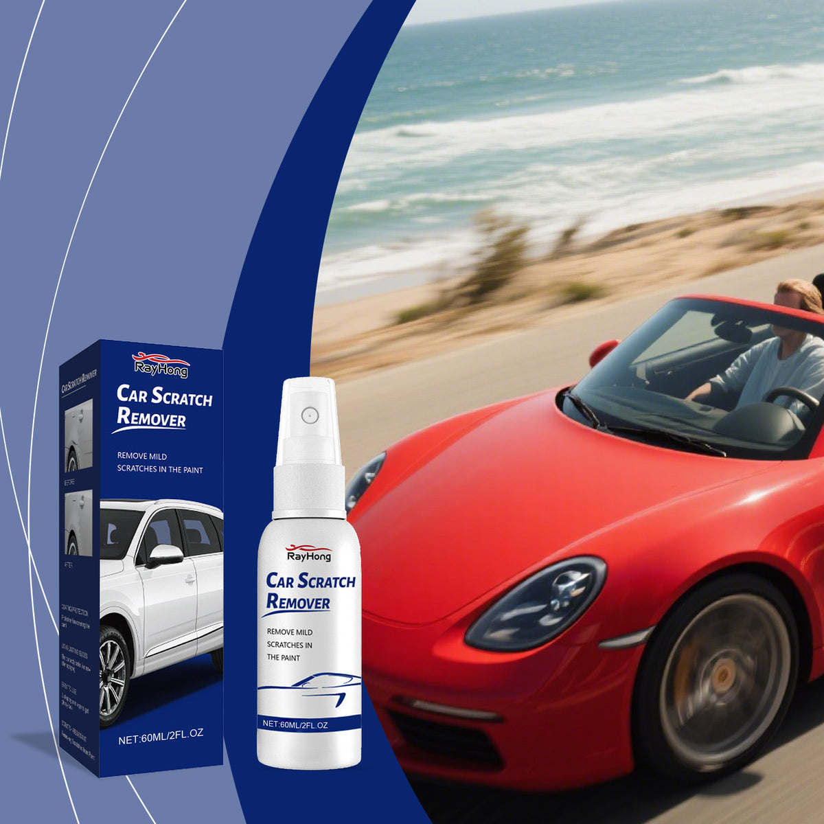 Car Scratch Care Spray Paint Mirror Shine Decontamination Coating Sealant - Image 2