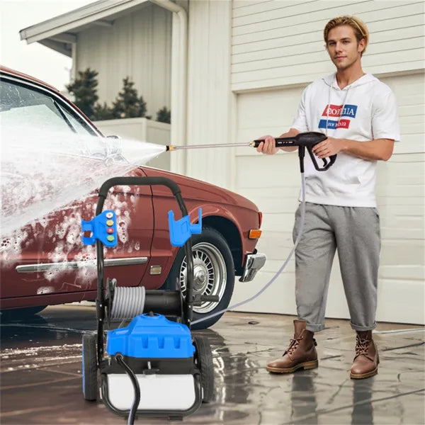 2300 PSI 1.8 GPM electric high pressure cleaning machine with wheels - Image 2