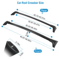 Car Roof Rack Cross Bars Aluminum Alloy Cargo Carrier Rooftop Crossbars Fit for