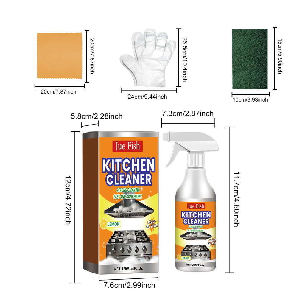 JUE FISH Kitchen Grease Cleaning Kit 120 ml with Tools - Image 3