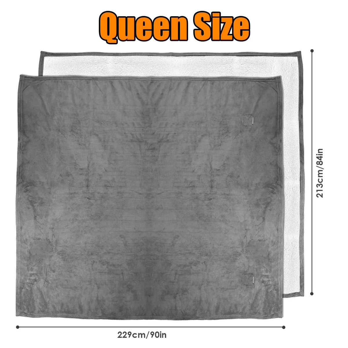 Electric Heated Fleece Heated Blanket with 10 Heating Levels 10 Hours Auto Off - Image 3