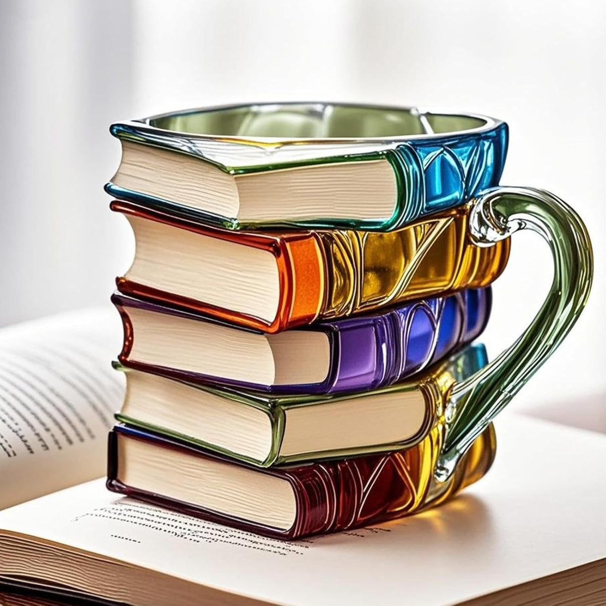Painted Book Mug 3D Painted Book Coffee Cup
