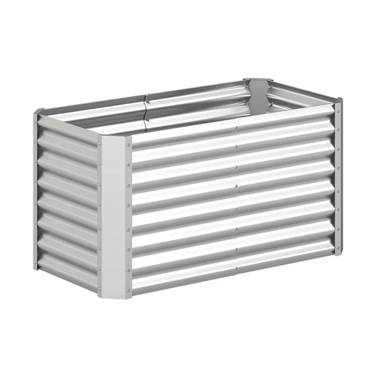 4×2×2 Ft Galvanized Steel Raised Garden Bed Outdoor Planter Box for Vegetables - Image 5