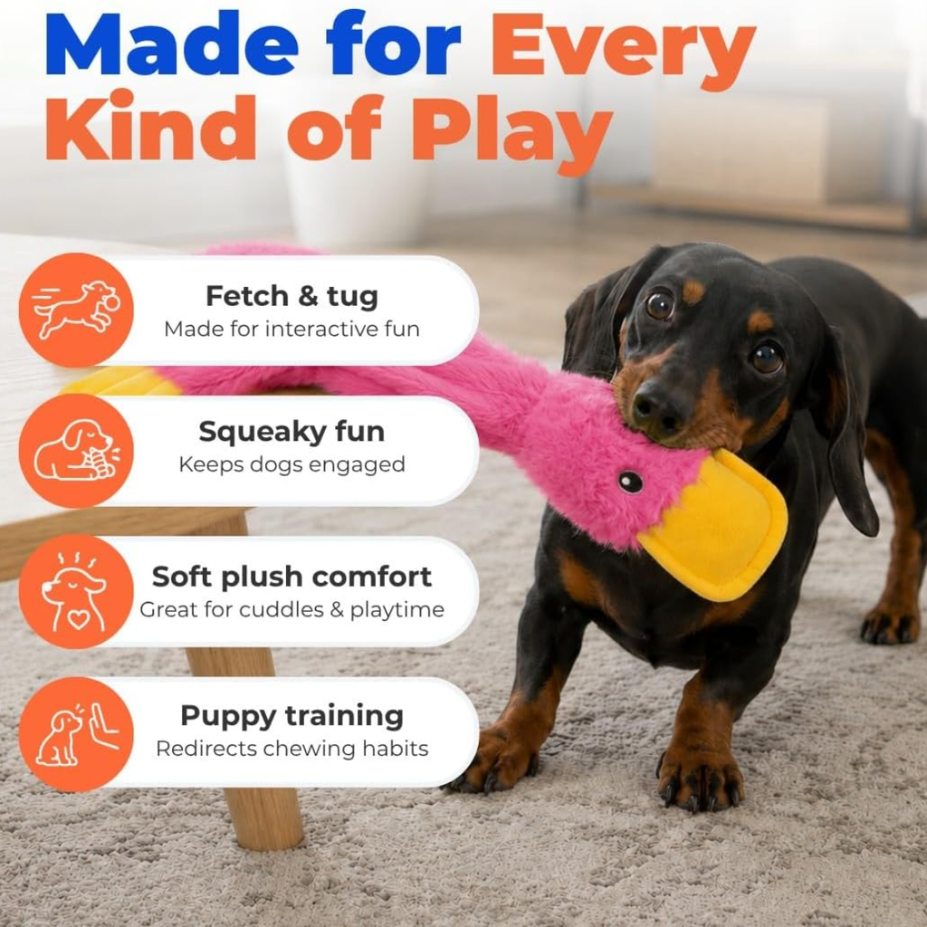 Best Pet Supplies Interactive Squeaky Dog Chew Toy Ideal Dog Toys For Chewers - Image 3