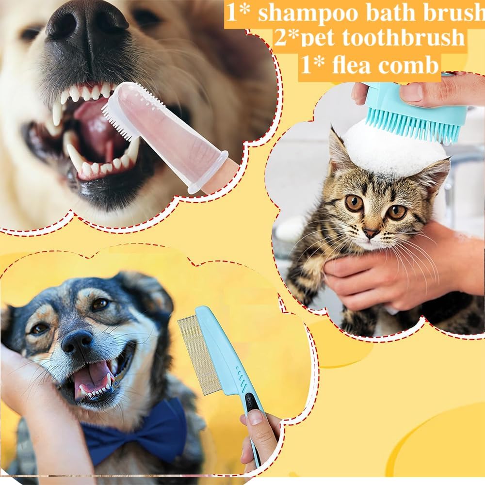 7pcs pet grooming kit self detail and structure