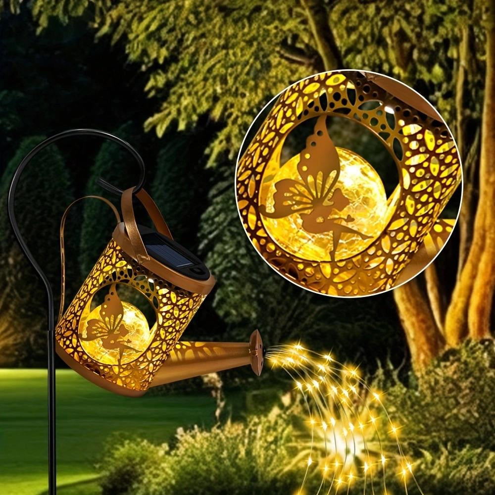 Solar Garden Lights Outdoor Decoration Metal Solar Watering Can Lights Outdoor - Image 5