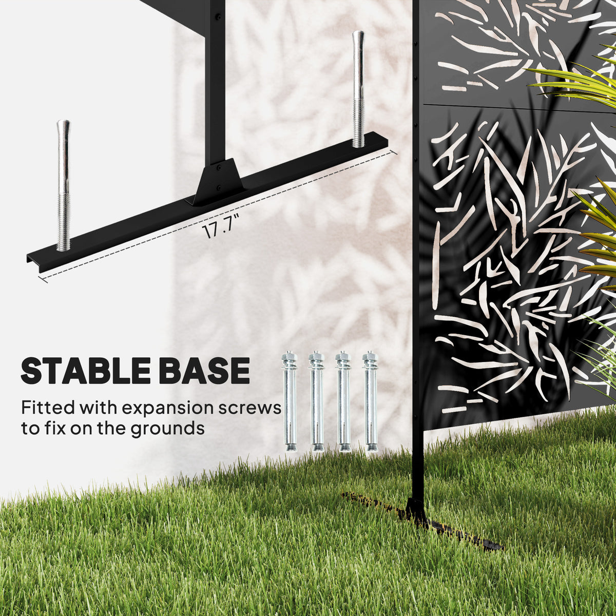 Decorative Privacy Fence Screen Metal Outdoor Climbing Plant Trellis - Additional Product View 6