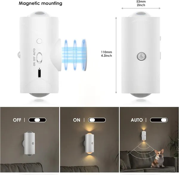 led motion sensor night light packaging and components