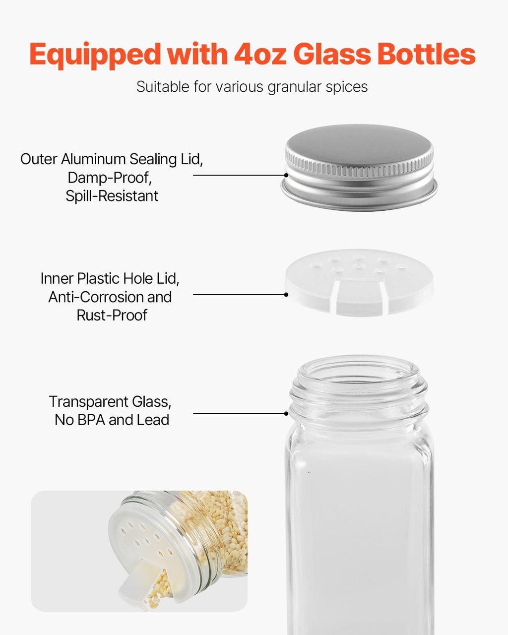 spice rack organizer for cabinet detail and structure