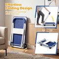 Folding Platform Hand Truck Heavy Duty Metal Push Cart With 330LBS Weight