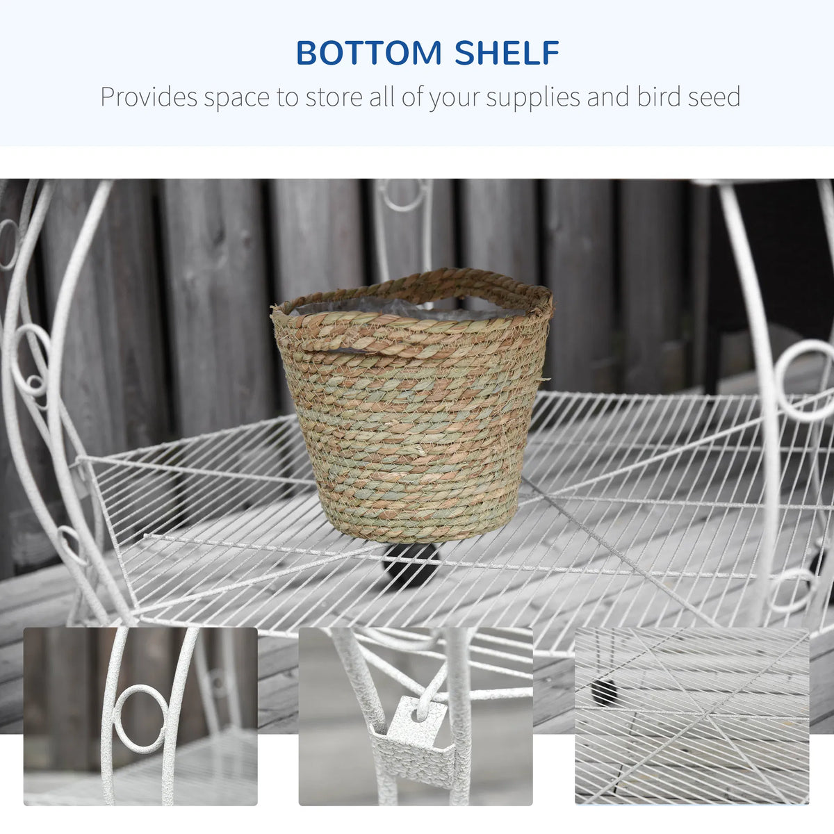 Bird Cage Starter Kit with Detachable Rolling Stand - Image 4
