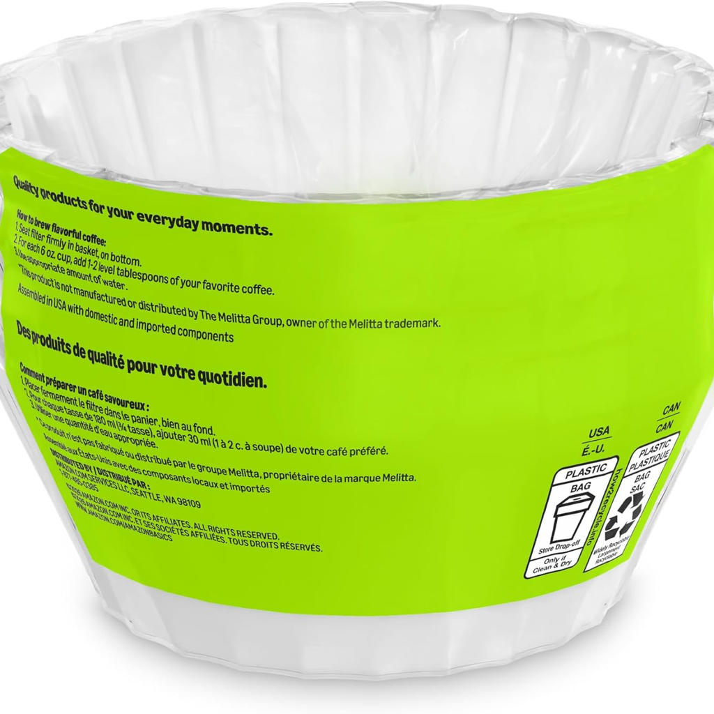 200 Count Basket Coffee Filters For 8 12 Cup Coffee Makers White Disposable - Image 2