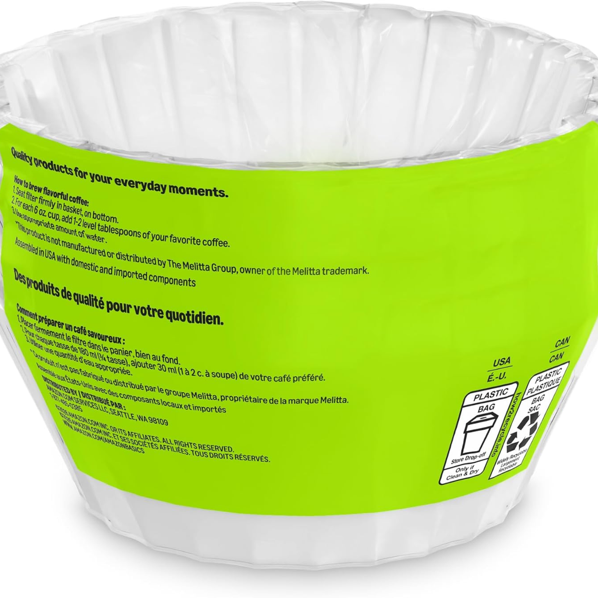 200 Count Basket Coffee Filters For 8 12 Cup Coffee Makers White Disposable - Image 2