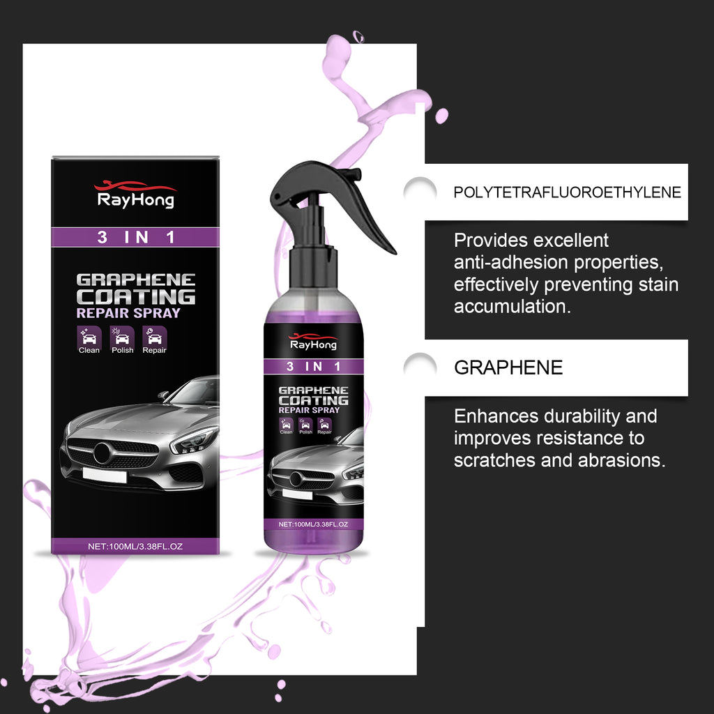 3 in 1 Car Protection Spray Waterproof Anti Fog Nano Coating Shine - Image 4