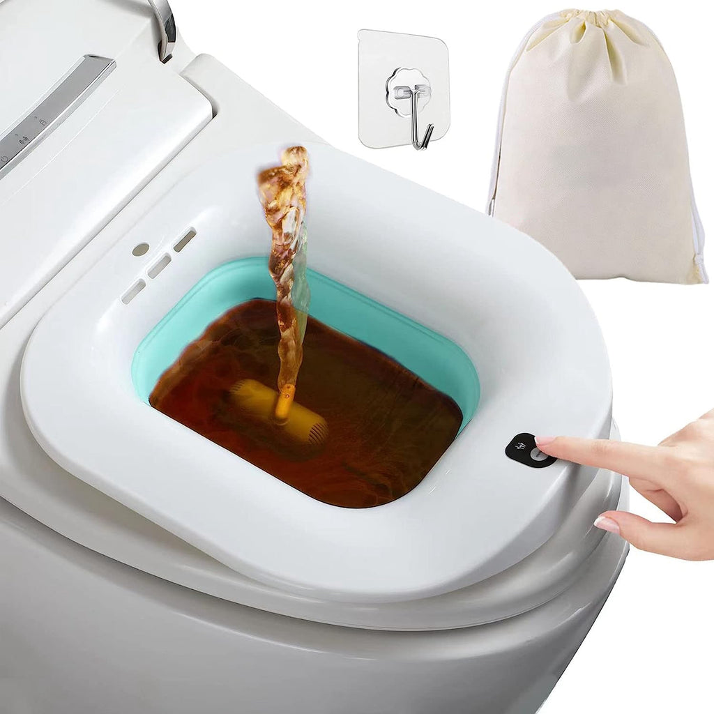 1Pc Foldable Postpartum Care Basin Sitz Toilet Seat Bidet Basin Battery Powered - Image 2